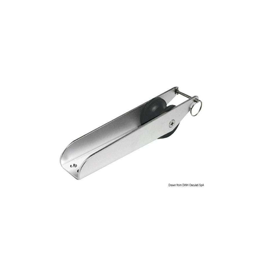 Davier de proue avec goupille de sécurité Variante ou Accessoires Réduit:proue inox 280 x 55 mm *01.118.83*