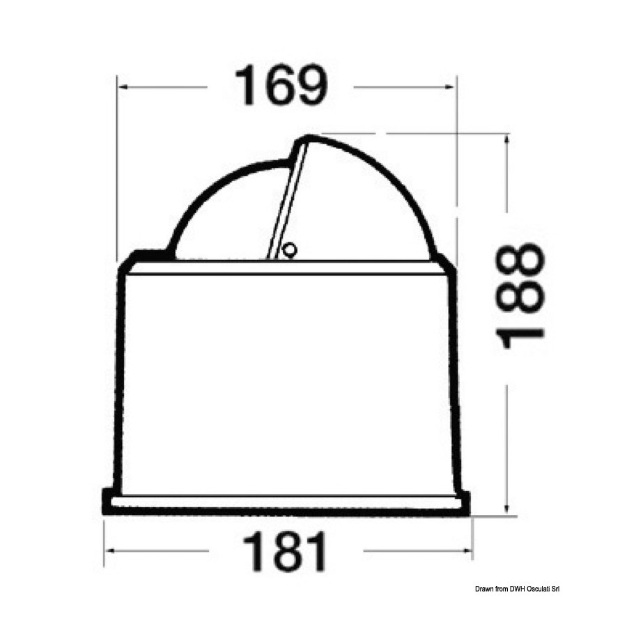 Compas avec habitacle RIVIERA 5'' Variante ou Accessoires Réduit:RIVIERA BW2 *25.009.00*