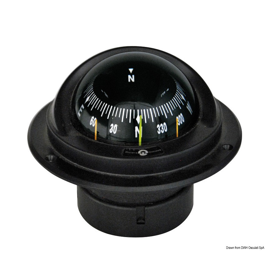 Compas compacte série ARTICA haute vitesse 3" Variante ou Accessoires Réduit:IDRA à encastrer rose noire front. *25.014.90*