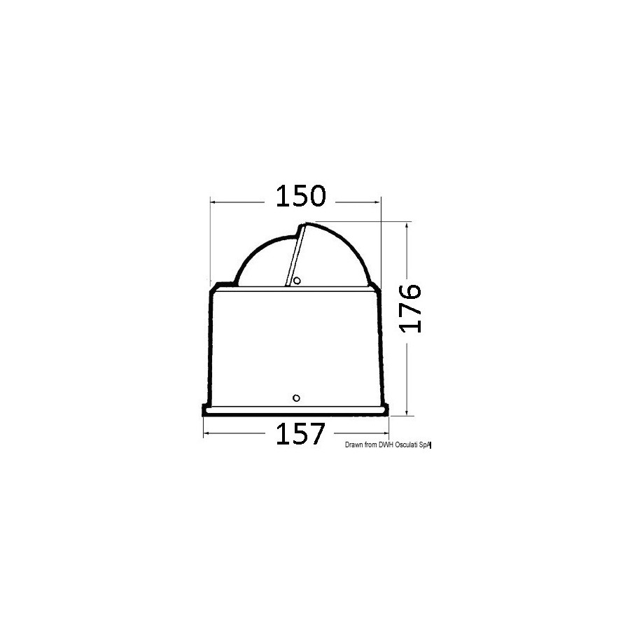 Compas avec habitacle RIVIERA 4'' 