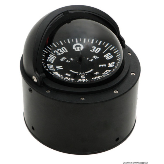 Compas avec habitacle + dôme de protection télescopique RIVIERA 4'' Variante ou Accessoires Réduit:RIVIERA AV rose noire/boîtier