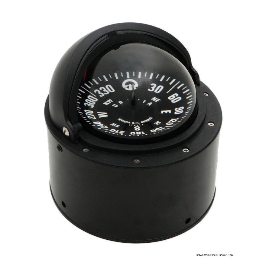Compas avec habitacle + dôme de protection télescopique RIVIERA 4'' Variante ou Accessoires Réduit:RIVIERA AV rose noire/boîtier