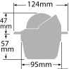 Compas RITCHIE Explorer 2" 3/4 (70 mm) avec compensateurs et éclairage