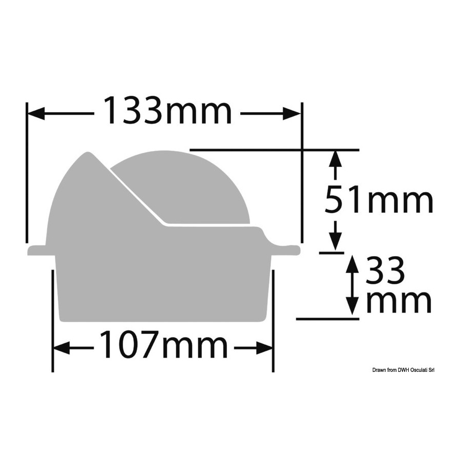Compas RITCHIE Voyager 3" (76 mm) avec compensateurs et éclairage 
