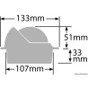 Compas RITCHIE Voyager 3" (76 mm) avec compensateurs et éclairage
