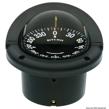 Compas RITCHIE Helmsman 3" 3/4 (94 mm) avec compensateurs et éclairage