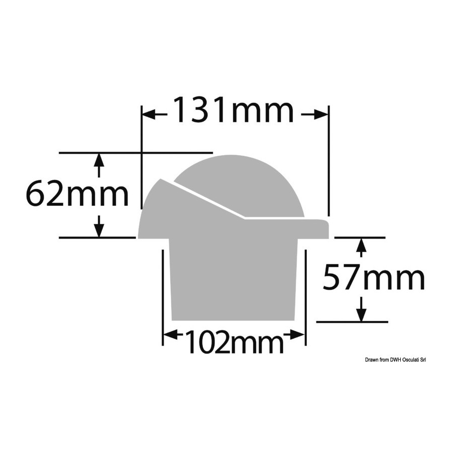 Compas RITCHIE Helmsman 3" 3/4 (94 mm) avec compensateurs et éclairage 