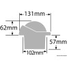 Compas RITCHIE Helmsman 3" 3/4 (94 mm) avec compensateurs et éclairage