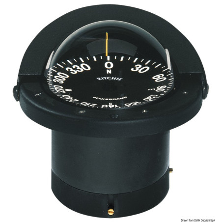 Compas RITCHIE Navigator 4" 1/2 (114 mm) avec compensateurs et éclairage