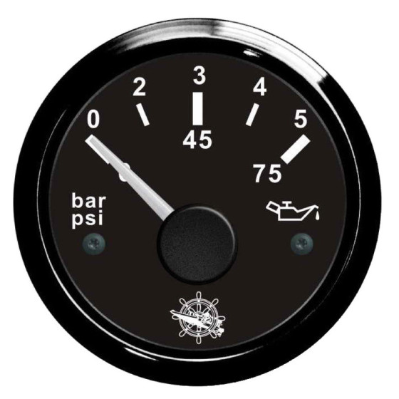 Indicateur de pression de l'huile Variante ou Accessoires Réduit:de l'huile 0/5 bar noir/noir *27.320.10*