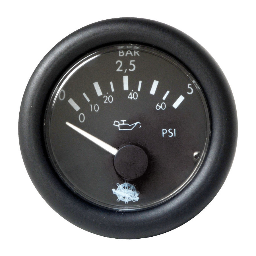 Pression de l’huile GUARDIAN Variante ou Accessoires Réduit:huile Guardian 0-5 bar noir12V *27.429.01*
