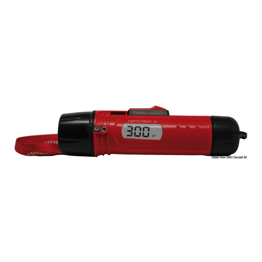 NORCROSS portable depth-sounder with built-in transducer 