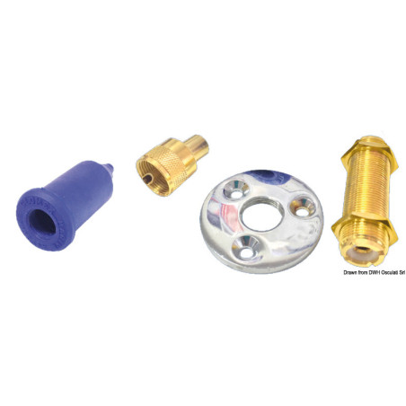 5-cm deck fairlead in golden colour