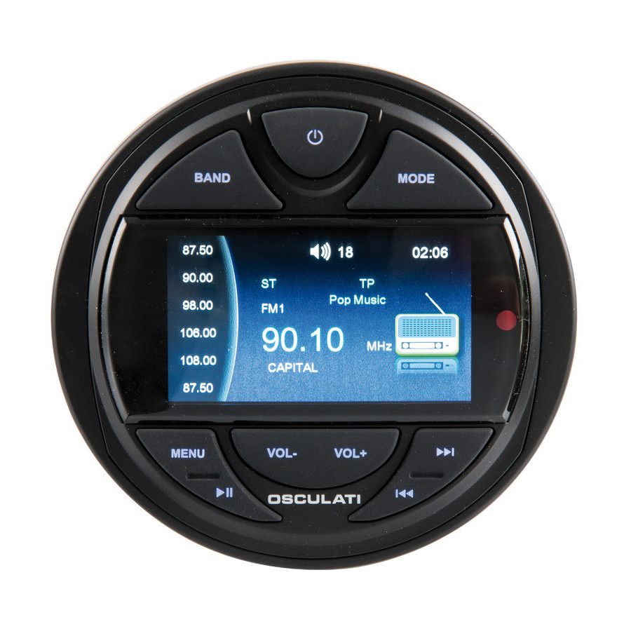 Radio for instrument panel with remote control and DAB antenna Variante ou Accessoires Réduit:tableau de bord M3-TFT *29.530.02*
