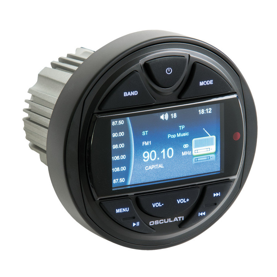 Radio for instrument panel with remote control and DAB antenna Variante ou Accessoires Réduit:tableau de bord M3-TFT *29.530.02*