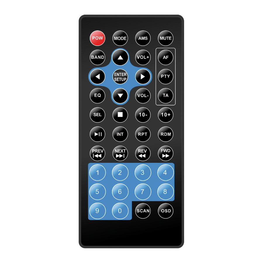 Radio for instrument panel with remote control and DAB antenna Variante ou Accessoires Réduit:tableau de bord M3-TFT *29.530.02*