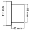 Radio for instrument panel with remote control and DAB antenna