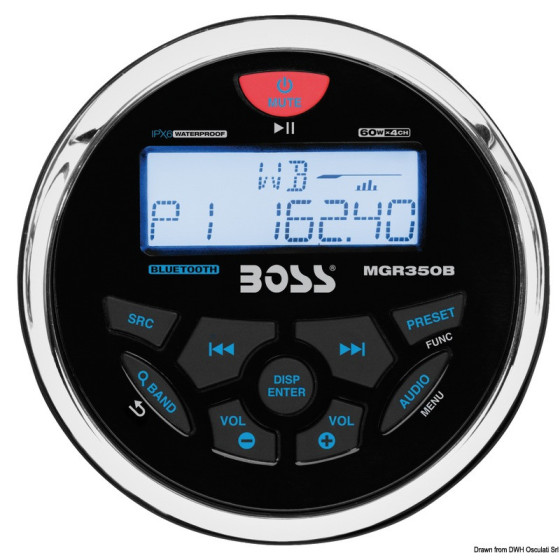 BOSS FM/AM/Bluetooth/USB/MP3 radio for dashboard 