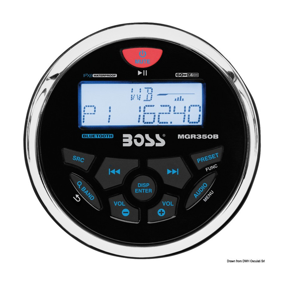 BOSS FM/AM/Bluetooth/USB/MP3 radio for dashboard 