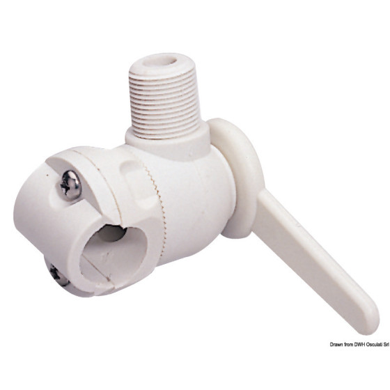 GPS/UHF antenna base with lever for pulpit 
