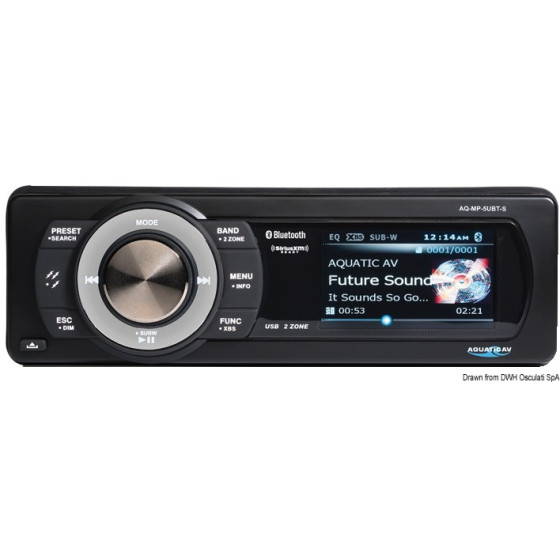AQ-MP-5UBT-S watertight tuner AQUATIC AV 