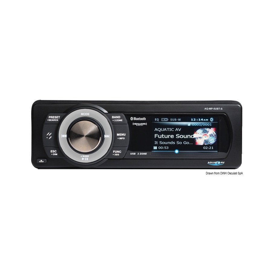 AQ-MP-5UBT-S watertight tuner AQUATIC AV 
