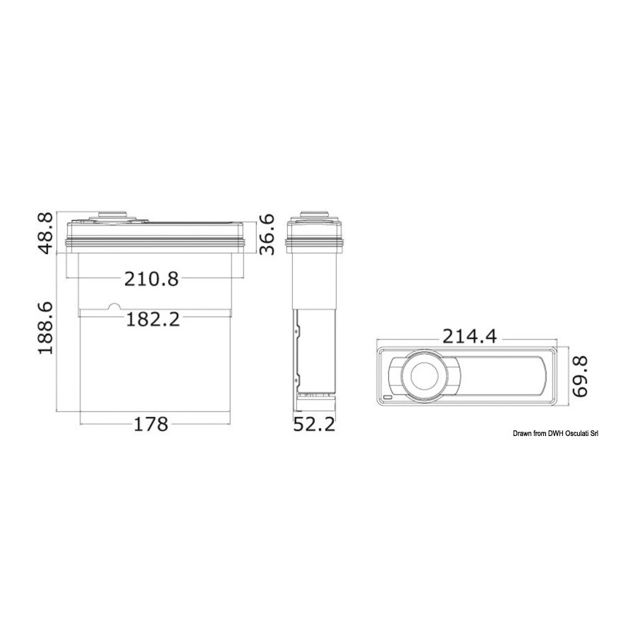 AQ-MP-5UBT-S watertight tuner AQUATIC AV 