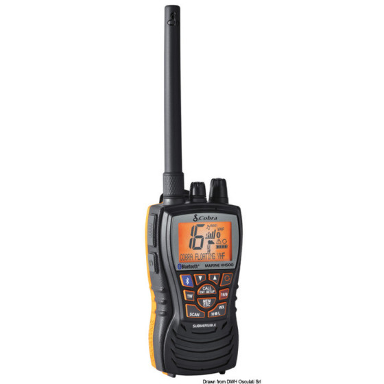 VHF COBRA MARINE MR HH500 Bluetooth - floating 