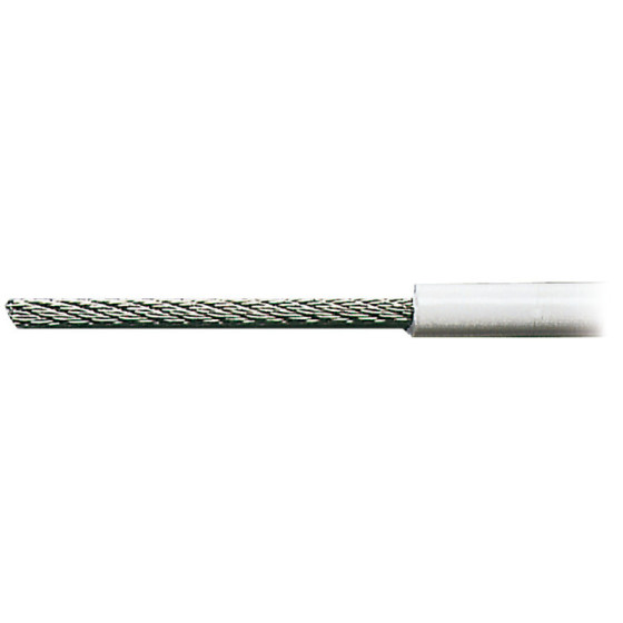 Câbles en inox AISI 316 recouvert de PVC blanc 