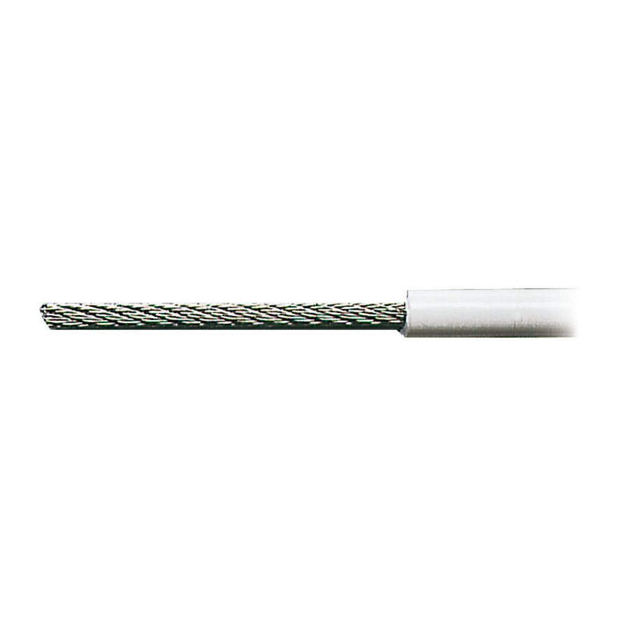 Câbles en inox AISI 316 recouvert de PVC blanc 