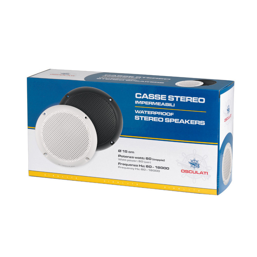 Enceintes stéréo deux voies version Slim, profondeur 23 mm 
