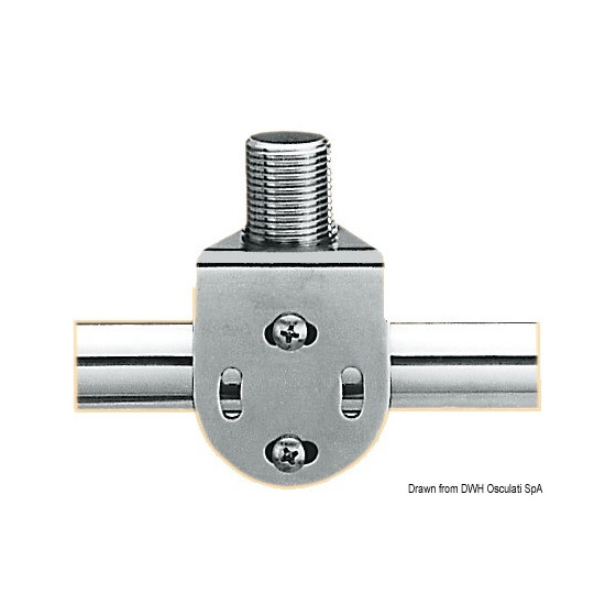 GPS/VHF fixed antenna support for pulpit 