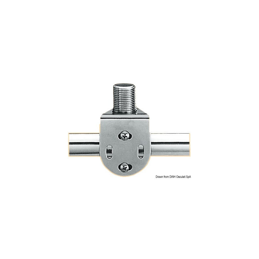 GPS/VHF fixed antenna support for pulpit 