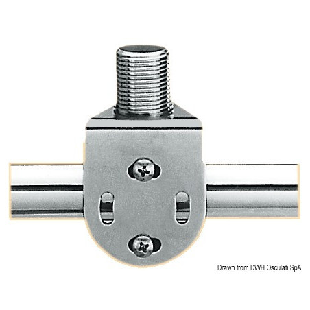 GPS/VHF fixed antenna support for pulpit