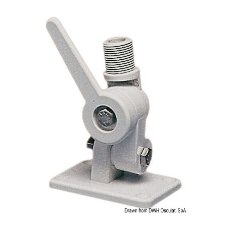 Knuckle base for VHD antenna: Loran and GPS