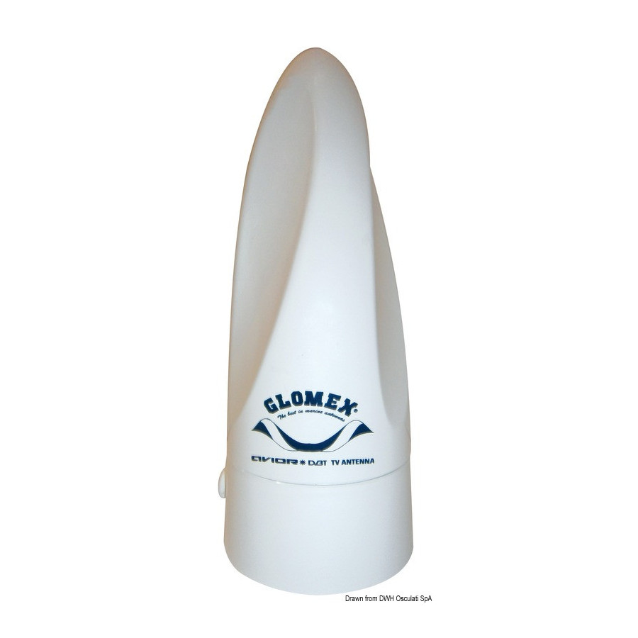 GLOMEX Avior TV/AM-FM antenna Variante ou Accessoires Réduit:TV/AM-FM antenna white *29.924.01*