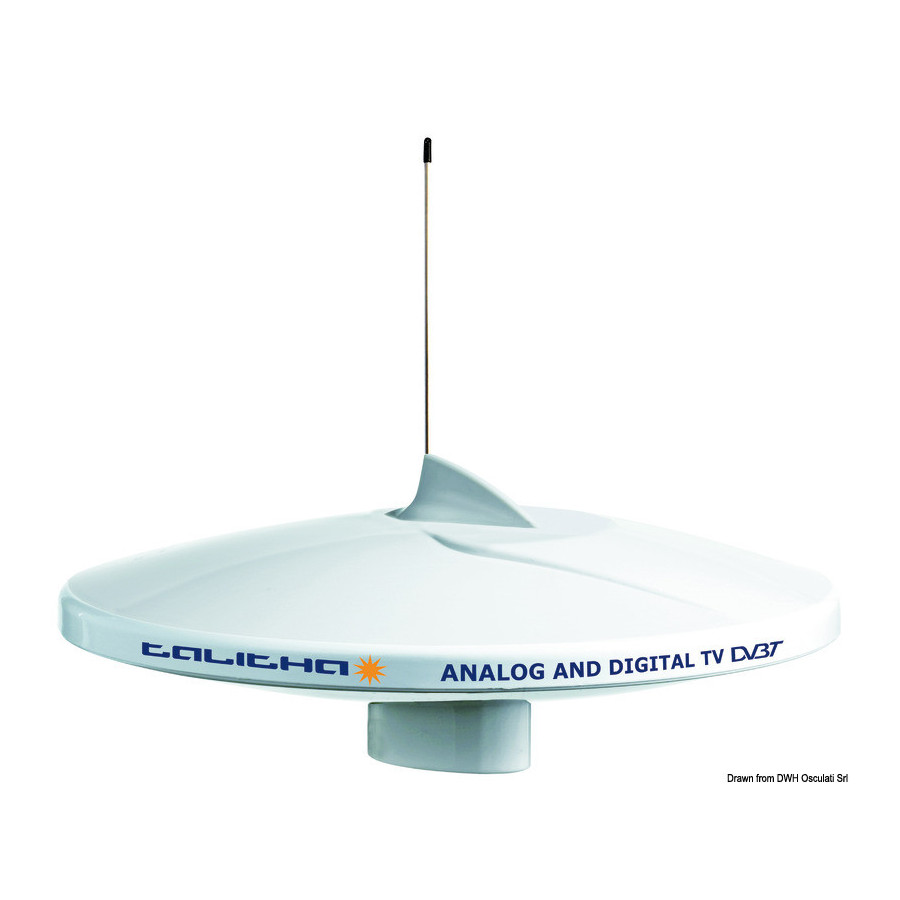 GLOMEX Talitha AGC/DAB/AM-FM TV antenna Variante ou Accessoires Réduit:AGC/DAB AM-FM TV antenna white *29.926.20*