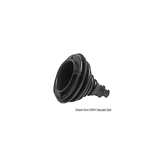 Soufflet passe-câble en caoutchouc anti-salinité Dutral Variante ou Accessoires Réduit:en caoutchouc noir *03.412.00* Qté : 4