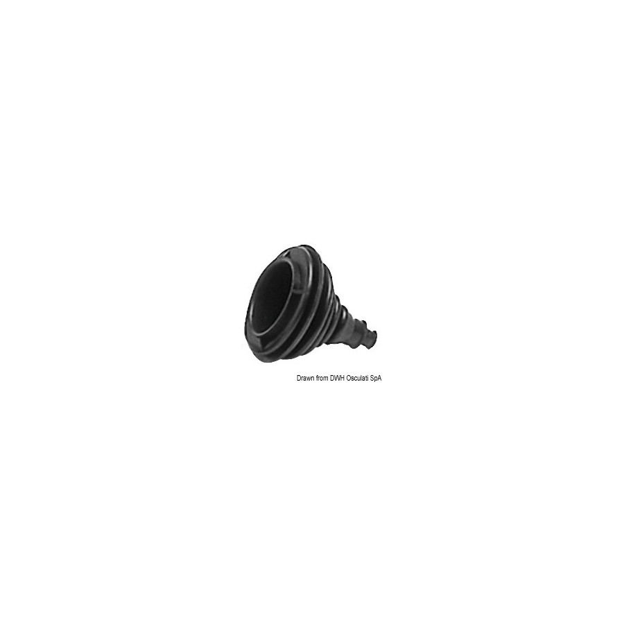 Soufflet passe-câble en caoutchouc anti-salinité Dutral Variante ou Accessoires Réduit:en caoutchouc noir *03.412.00* Qté : 4