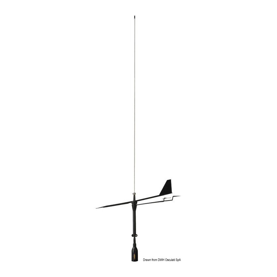 SUPERGAIN VHF antenna by Glomex Black Swan 