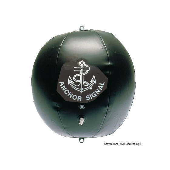 Boule de mouillage noir gonflable 