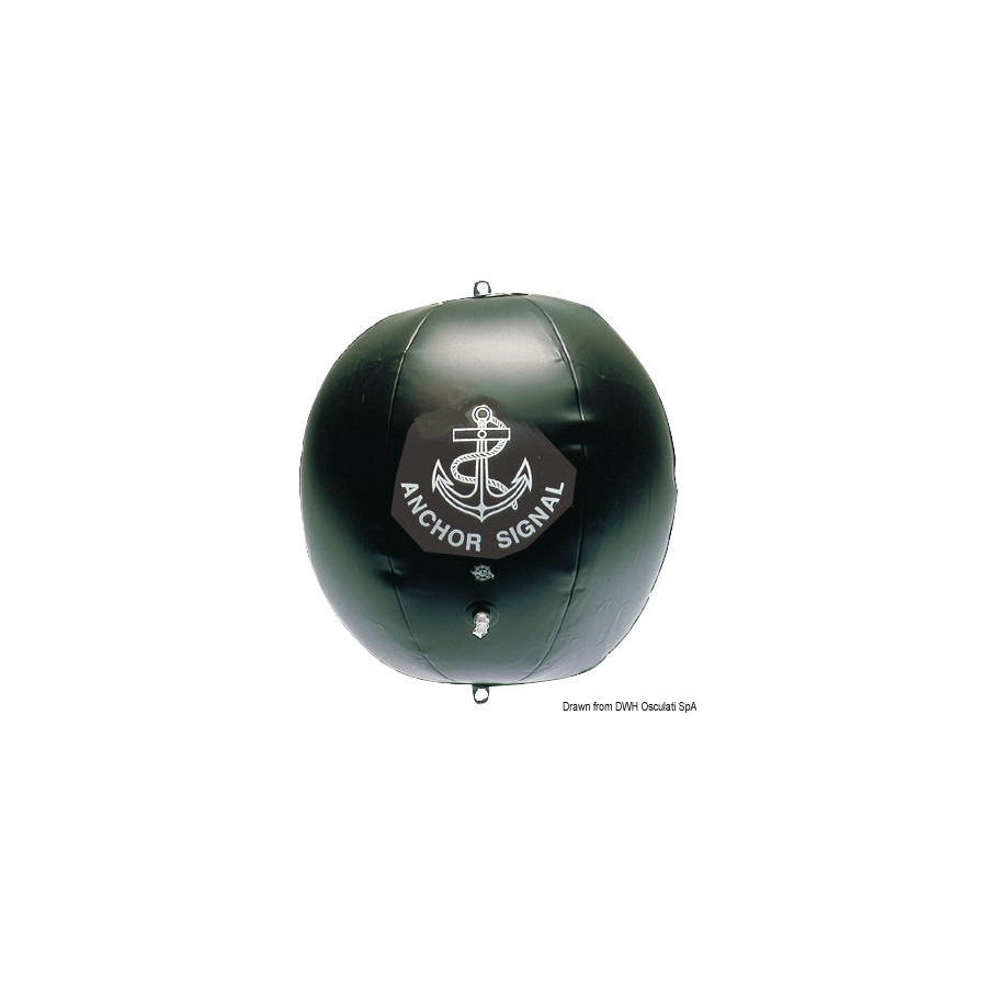 Boule de mouillage noir gonflable 