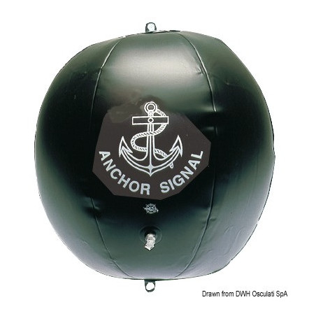 Boule de mouillage noir gonflable