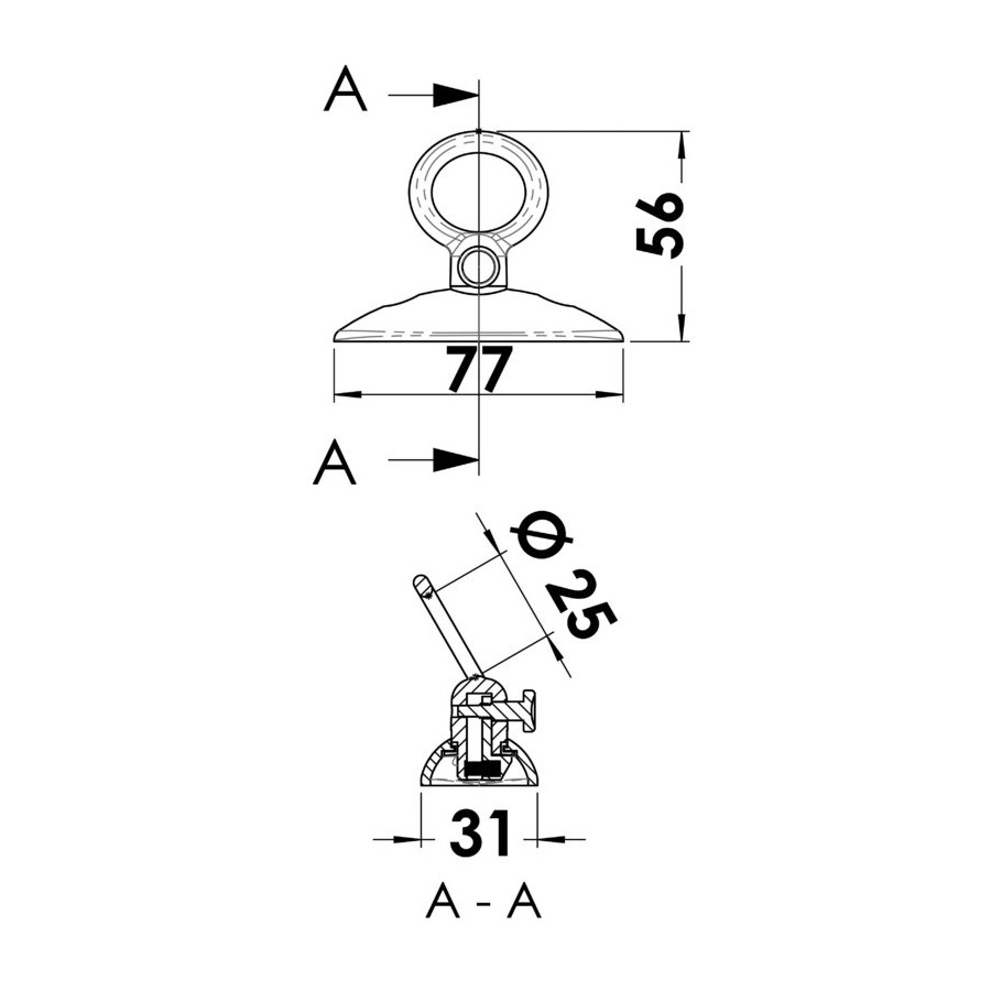 Dispositif d'accrochage amovible pour pare-battages 