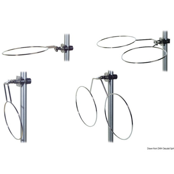 Porte pare-battage repliable en inox 