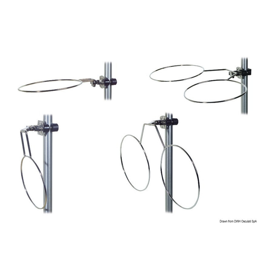 Porte pare-battage repliable en inox 