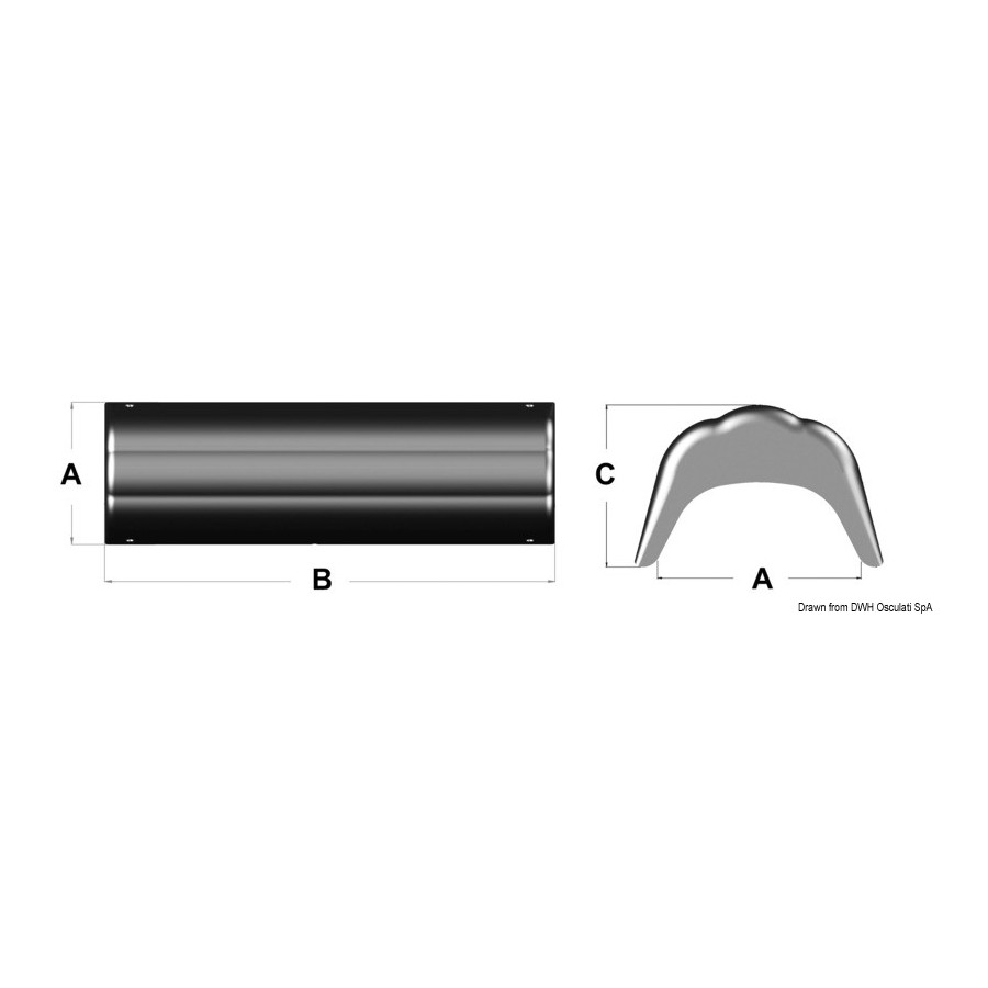 Pare-battage proue pour voiliers traditionnels et poupe pour plates-formes 