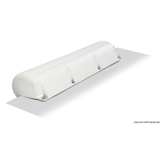 Défense en PVC blanc gonflable pour ponton 