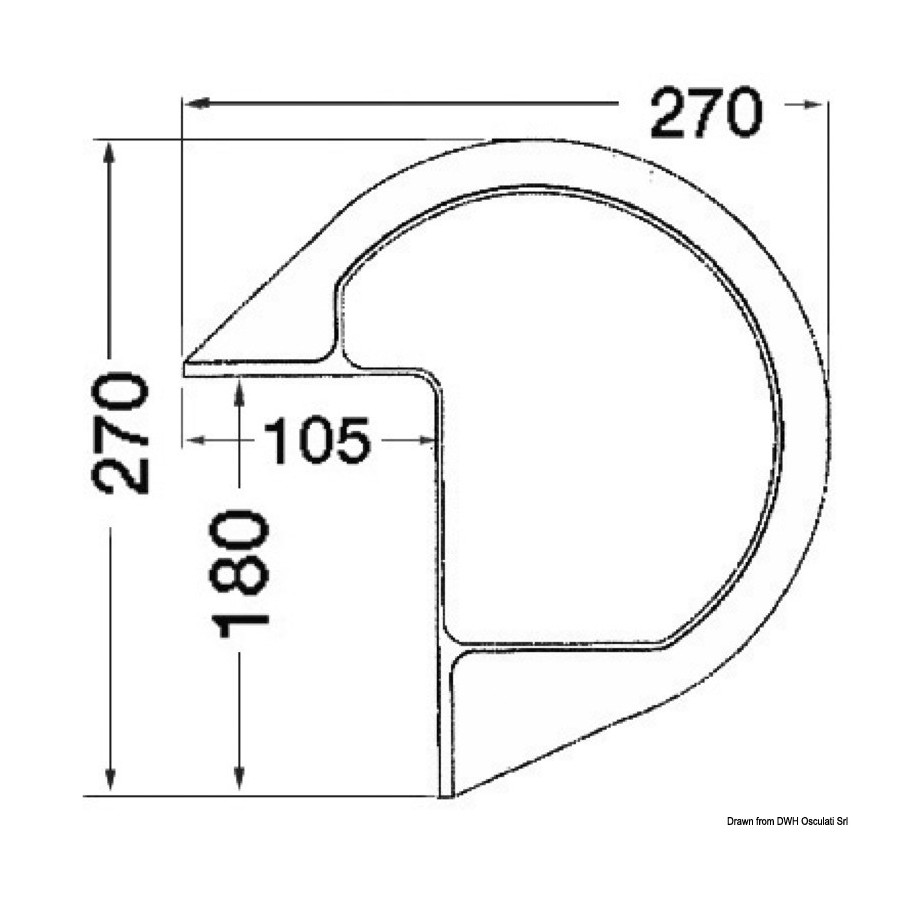 Défense en PVC blanc gonflable pour ponton 
