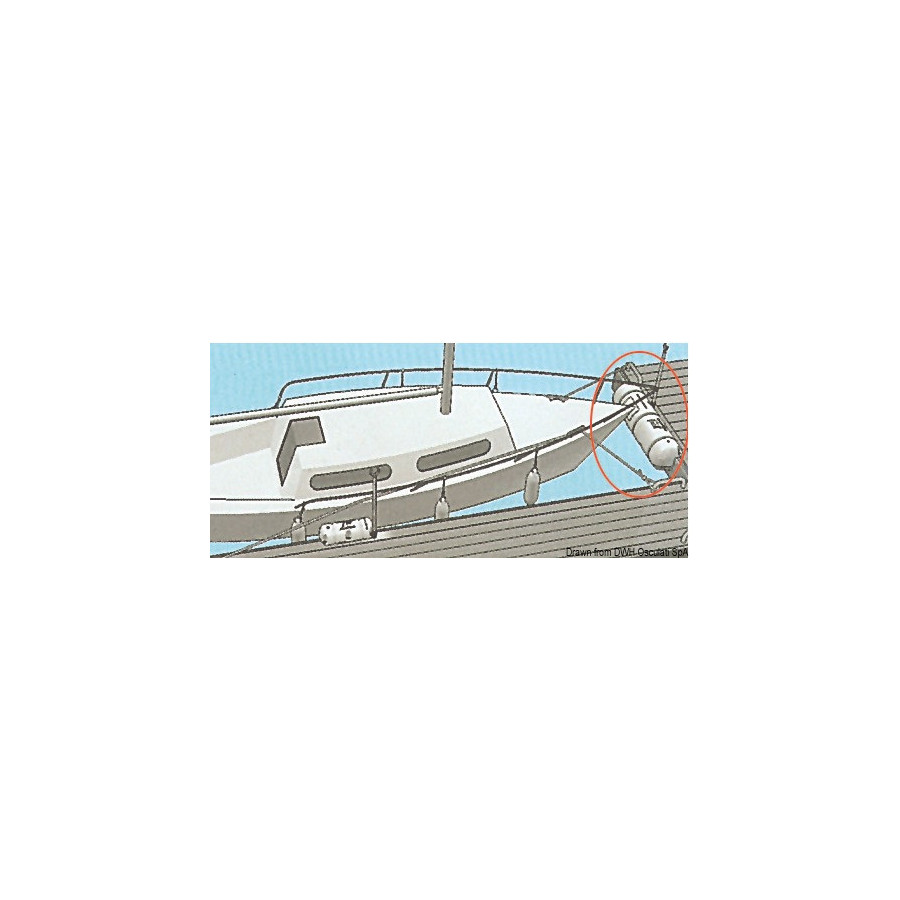 Défense en PVC blanc gonflable pour ponton 